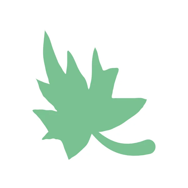 가을 나뭇잎 식물 생태학적 아이콘 — 스톡 벡터