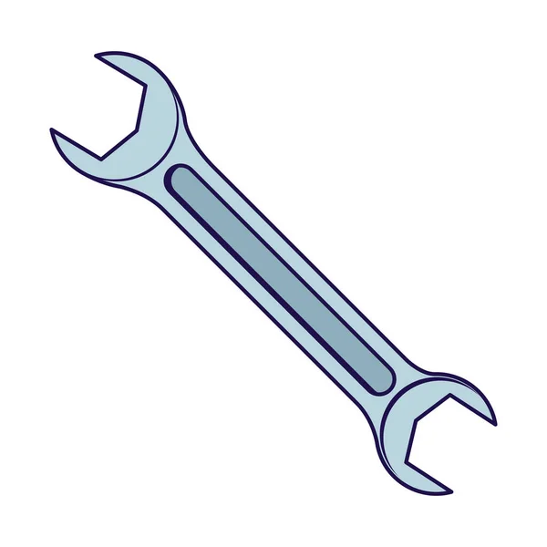Wrench key tool isolated icon — Stock Vector