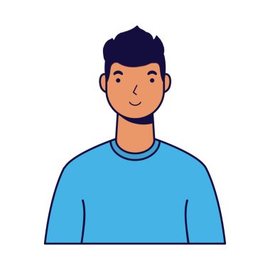 Genç adam gündelik avatar karakteri