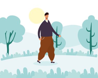 Genç adam gündelik avatar karakteri