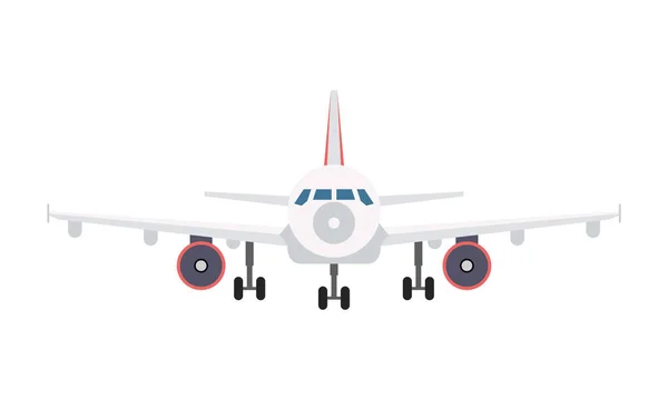 Avião transportador companhia aérea ícone isolado — Vetor de Stock