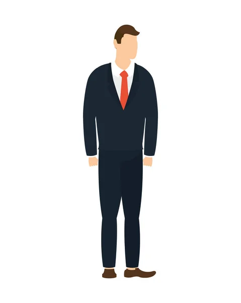 Elegant zakenman werknemer avatar karakter — Stockvector