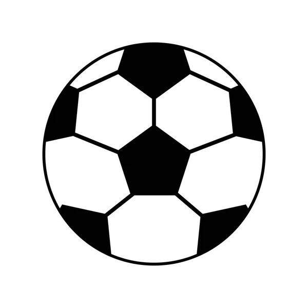 Soccer sport balloon football icon — Stock Vector