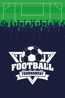 Kalkanında balon olan futbol posteri