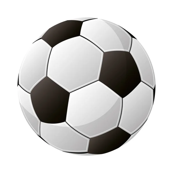Futbol sporu balonu futbol ikonu — Stok Vektör