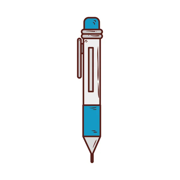 Stift-Versorgungssymbol, auf weißem Hintergrund Stockvektor