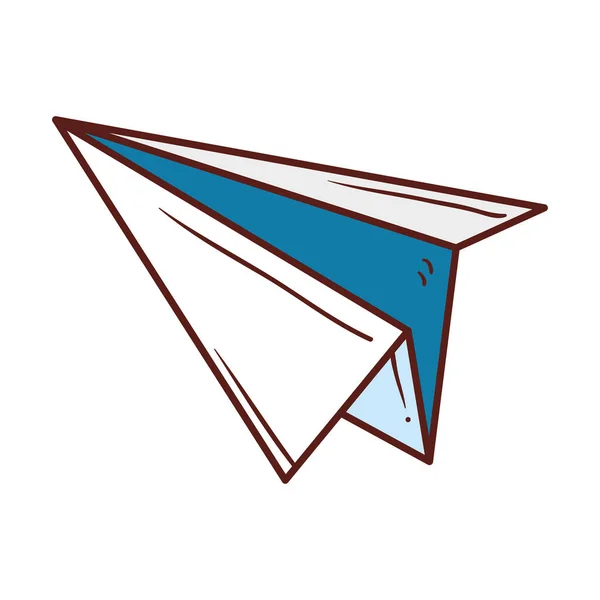 Icono de avión de papel, símbolo de papel de avión — Archivo Imágenes Vectoriales
