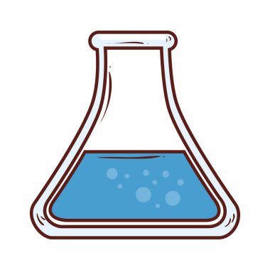 Beyaz arkaplanda tüp test simgesi