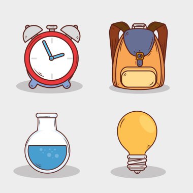 Beyaz arka planda eğitim desteği