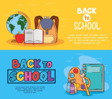 Malzeme eğitimiyle okula dönüş pankartları