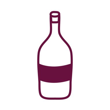 Şarap şişesi içki tarzı simgesi