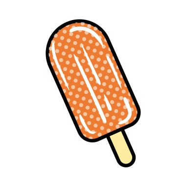 Dondurma pop sanatının düz stili