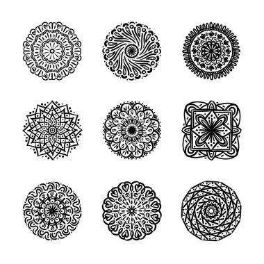 Dokuz mandalalı demet simge