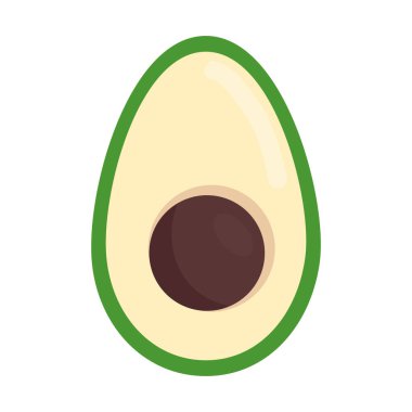 Beyaz arka planda taze avokado sebzesi