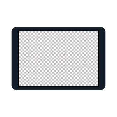 beyaz arkaplanda tablet aygıtı teknolojisi