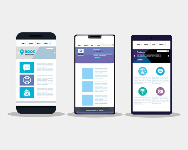 Mockup отзывчивый веб, разработка концепции сайта в смартфонах