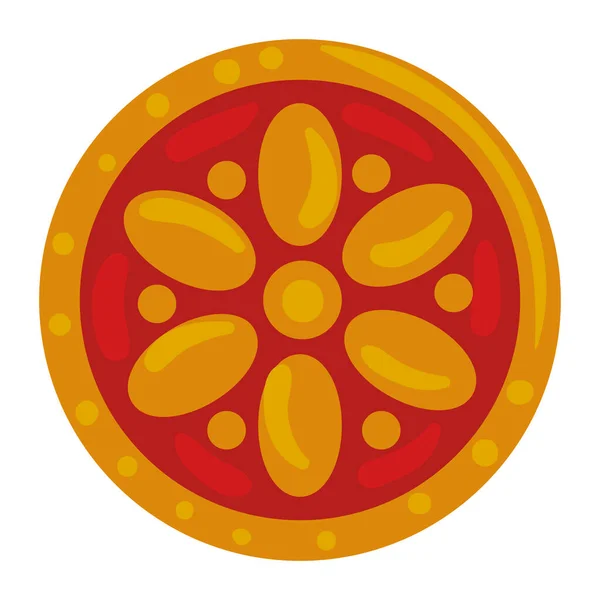 Ethnic mandala decorative isolated icon — Stock Vector