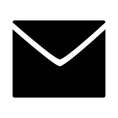 zarf e- posta siluet biçimi simgesi
