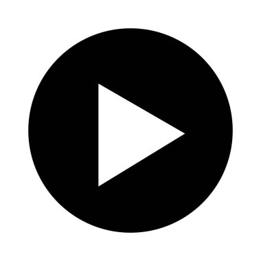 ortam oynatıcı düğme siluet biçimi simgesi