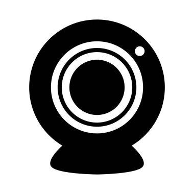 Web kamera siluet biçimi simgesi