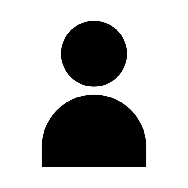 Icona stile silhouette utente avatar — Vettoriale Stock