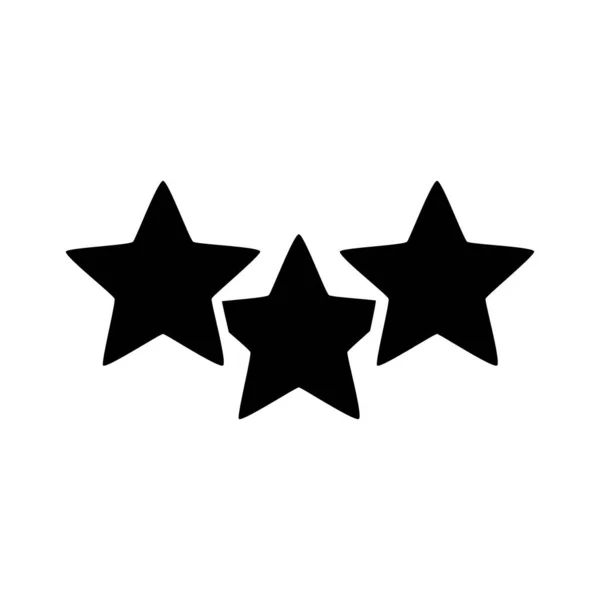 Estrellas calidad silueta estilo icono — Archivo Imágenes Vectoriales
