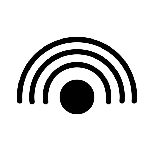 Ícone de estilo silhueta de sinal wifi —  Vetores de Stock
