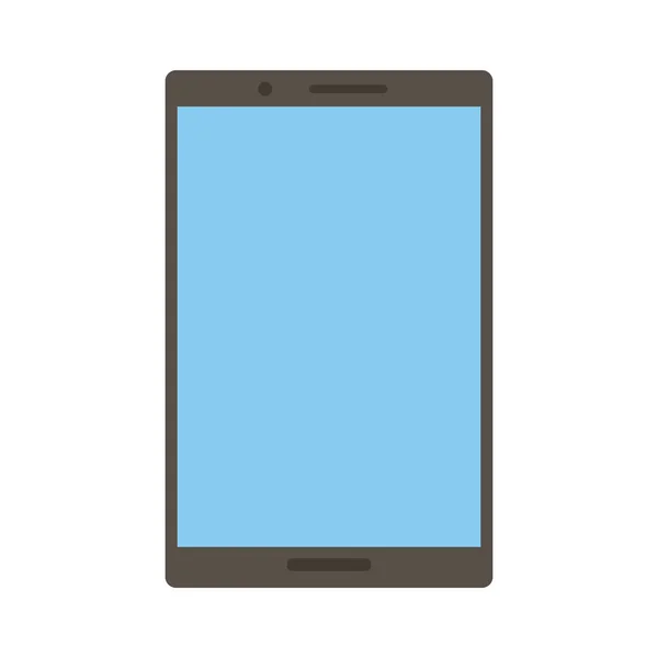 Smartphone zařízení elektronický styl plochá ikona — Stockový vektor