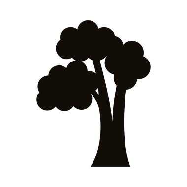 dallanmış ağaç silueti biçim simgesi