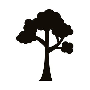 dallanmış ağaç silueti biçim simgesi