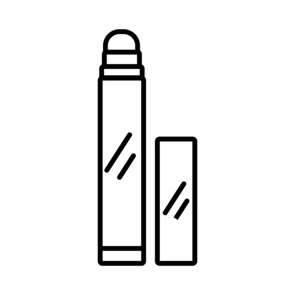 Componen brillante lápiz labial línea icono de estilo — Archivo Imágenes Vectoriales