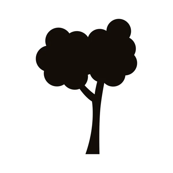 Leveles fa sziluett stílusú ikon — Stock Vector