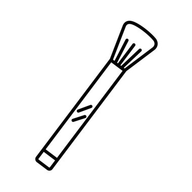 makyaj fırçası aksesuar çizgisi biçimi simgesi