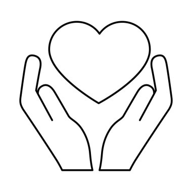 Eller kalp aşk çizgisi simgesini kaldırıyor