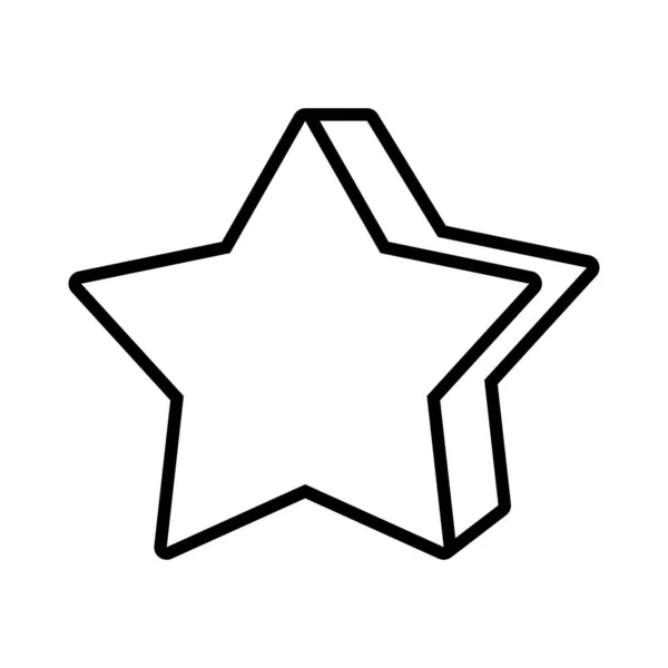 Estrella pop arte línea estilo — Vector de stock