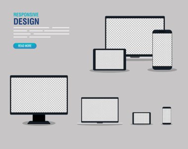 elektronik aygıtlar, modelleme aygıtı gerçekçi, içerik için şablon