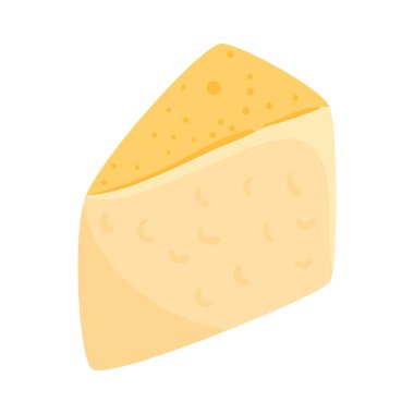 Peynir dilimleri, beyaz arka planda.