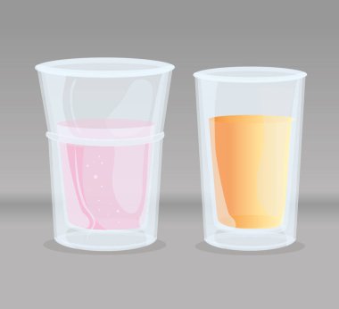 şeffaf bardaklar, şeffaf boş bardaklar.