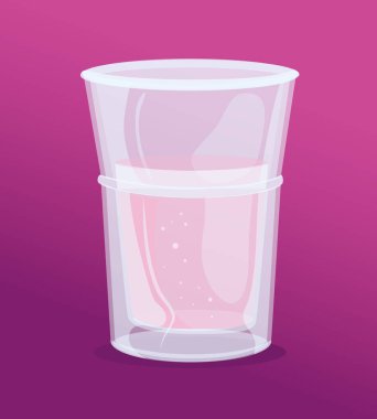 Model, şeffaf cam, şeffaf boş bardak kadehi.