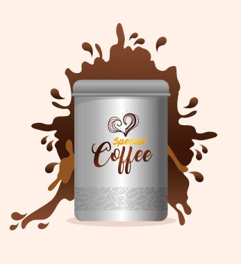 Marka modeli kahve dükkanı, restoran, şirket kimliği modeli, özel kahve şişesi.