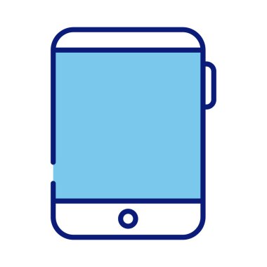 tablet aygıtı elektronik satırı ve doldurma biçimi simgesi