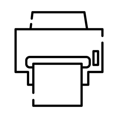 yazıcı makinesi satır biçimi simgesi