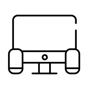 hoparlör satırı biçiminde masaüstü bilgisayarı