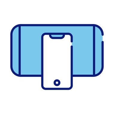 akıllı telefon aygıtları satırı ve biçim simgelerini doldur