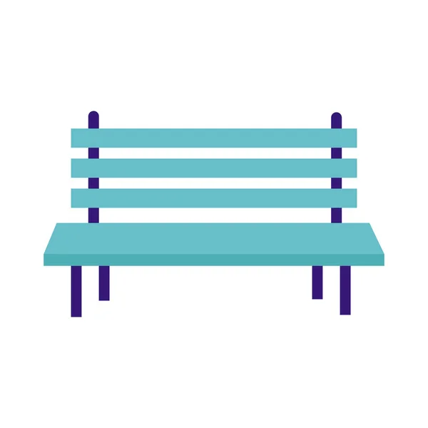 Krzesło park płaski styl ikona — Wektor stockowy