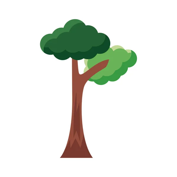 Árbol ramificado icono de estilo plano — Vector de stock