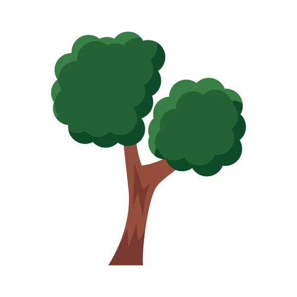 Árbol ramificado icono de estilo plano — Vector de stock