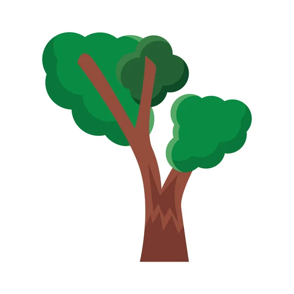 Árbol frondoso icono de estilo plano — Vector de stock