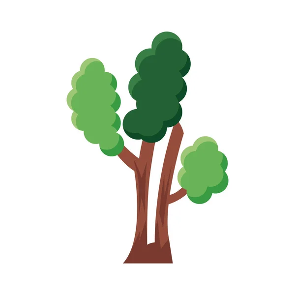Разветвленная иконка плоского дерева — стоковый вектор