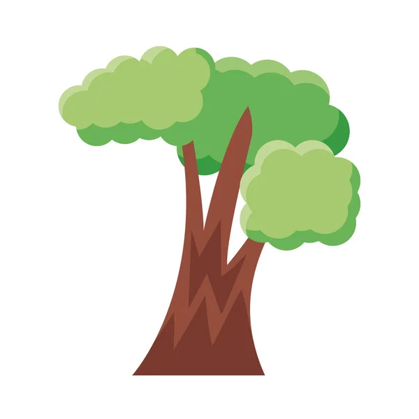 Árbol frondoso icono de estilo plano — Vector de stock